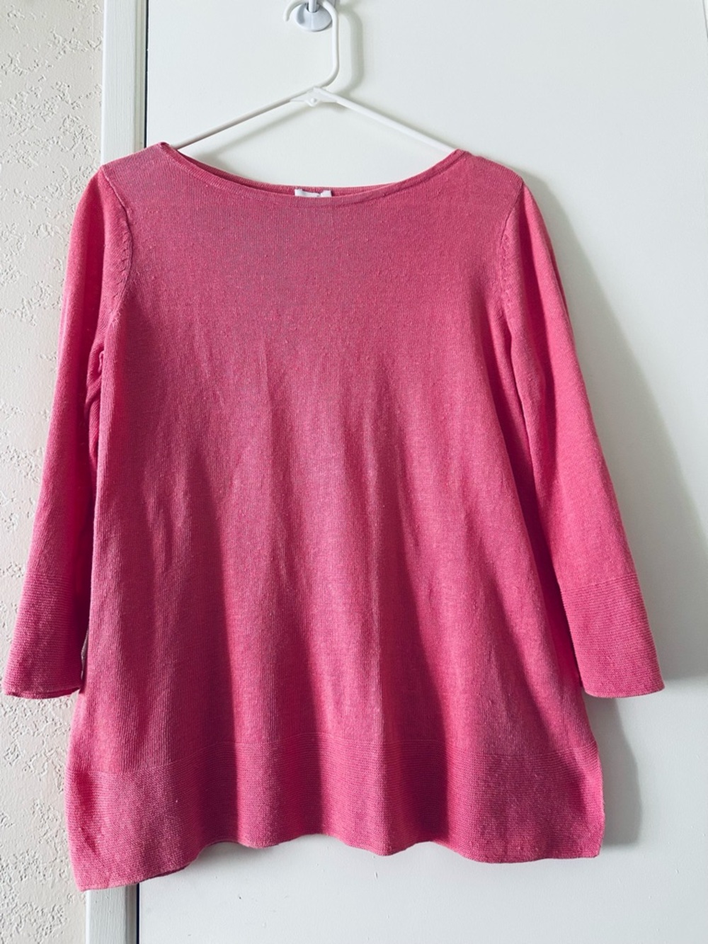 J. Jill Knit Top - Size Small- Coral Pink 3/4 sleeves